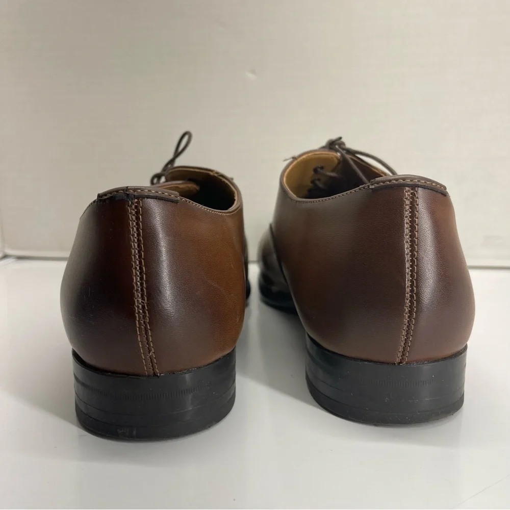 Zara Man Classic Brown Leather Men's Dress Shoes Size 42 (9 US)